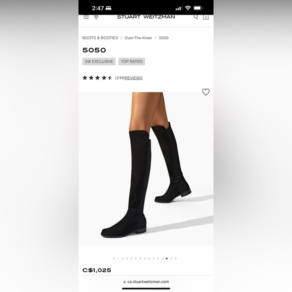 Stuart Weitzman 5050 Boots - Size 36.5 - Picture 5 of 5